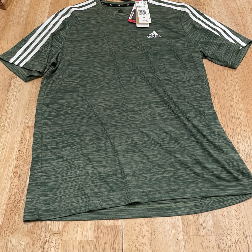 Green Adidas shirt